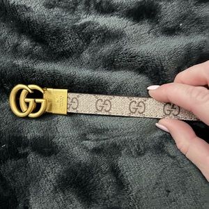 Thin Gucci Monogram Belt